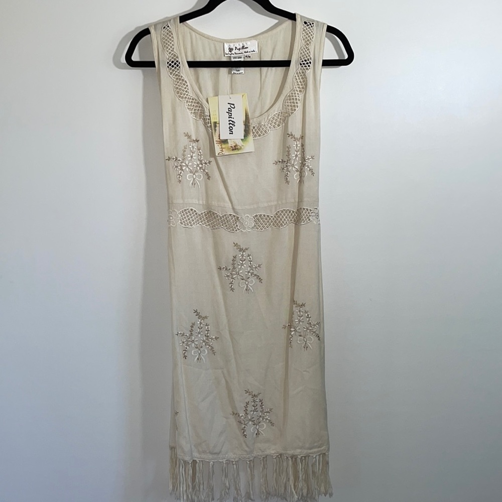 Papillon NWT Women's Embroidery Dress Size M